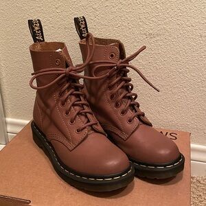 Dr. Martens 1460 Pascal Tan Leather Women's Boots